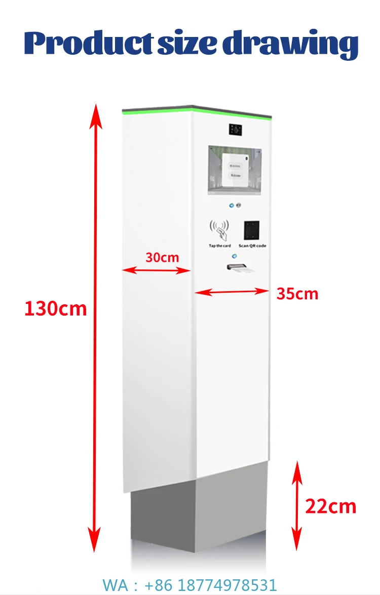 Aluminium Material Parking Equipment Lot Ticket Payment Machine System Automatic Car Parking System Self-Service Ticket