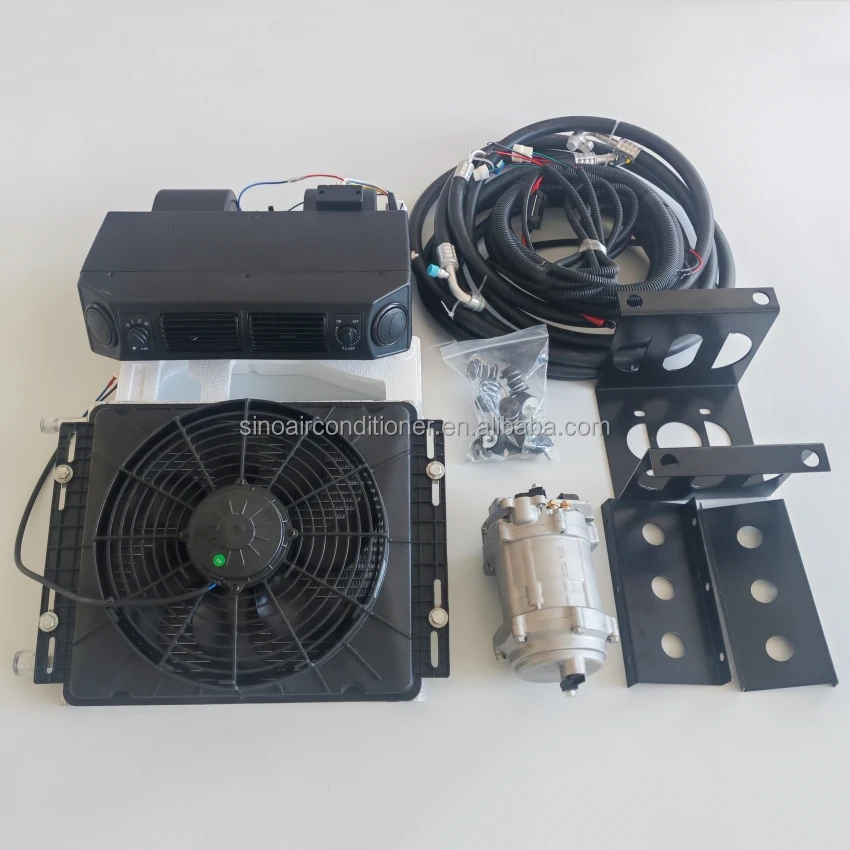 Universal Cooling Heating Electric 24V Parking 12 Volt Car Under-dash AC 12V Auto Air Conditioning