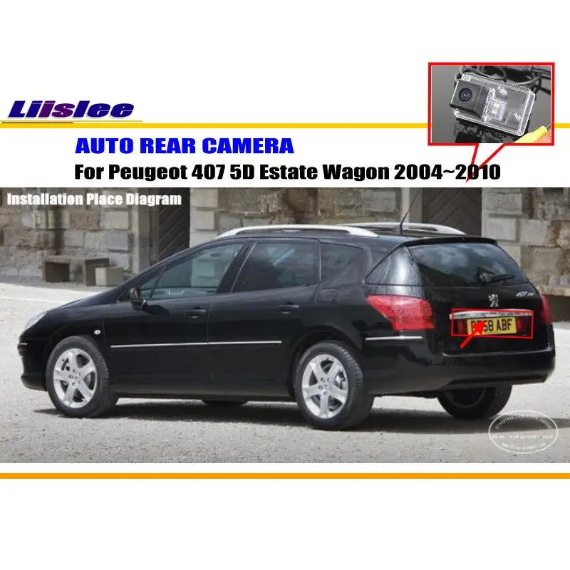 For Peugeot 407 5D Estate Wagon 2004-2010 Car Rearview Rear View Camera Backup Back Parking AUTO HD CCD CAM Accessories Kit