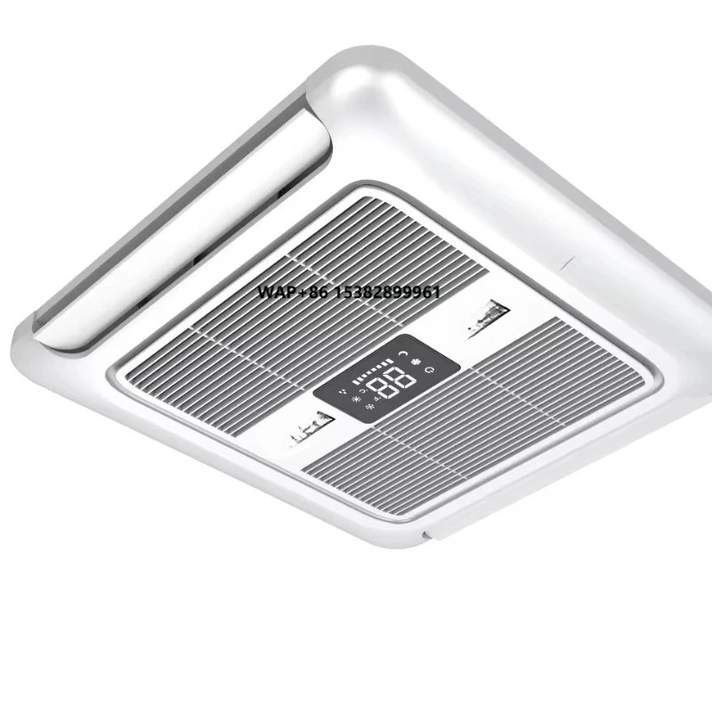 12V RV Motorhome Air Conditioning System Electric 24V 48V AC Roof Mounted Unit Car Bus Marine  Parking  Auto Parking Cooler