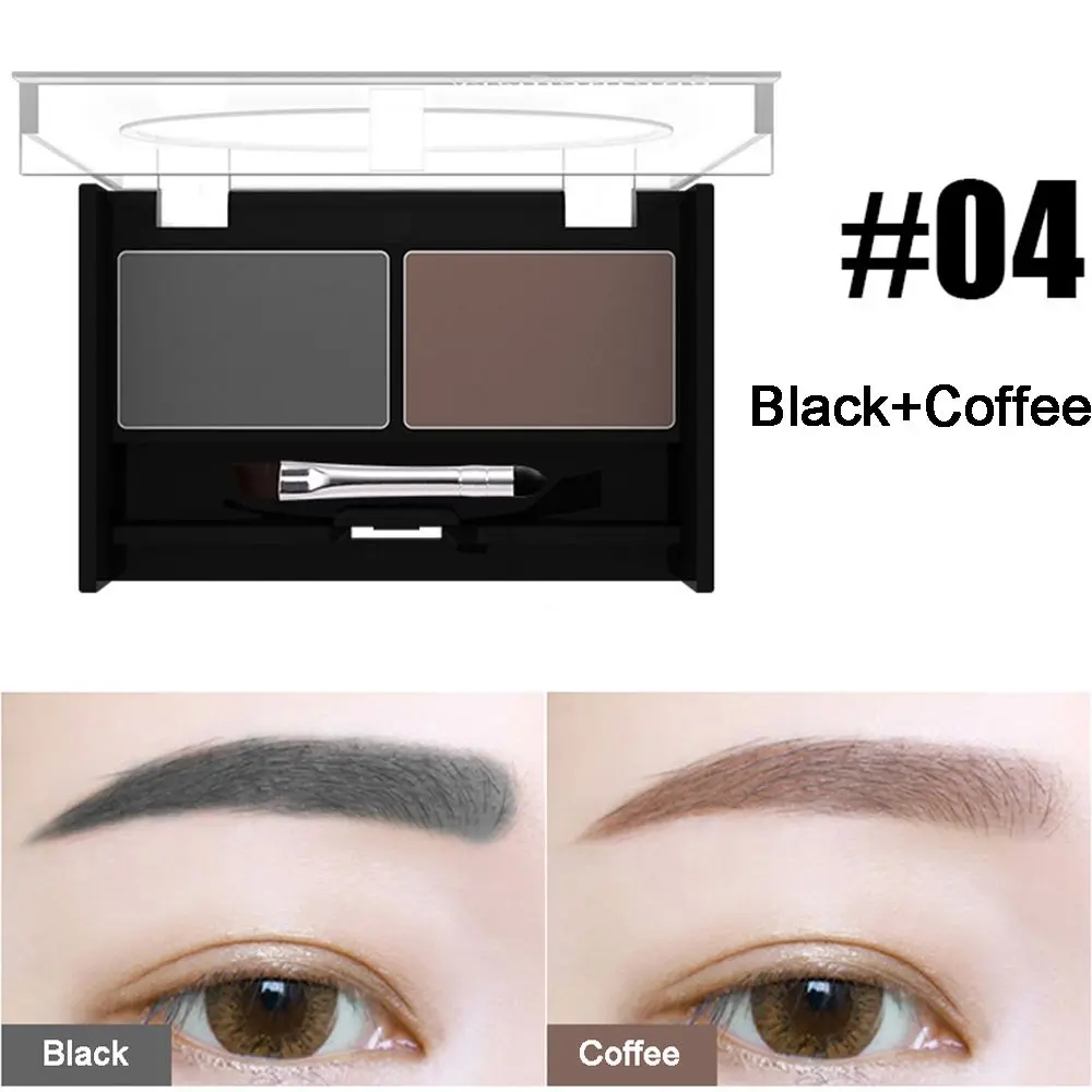 with Brush Girls Waterproof Palette Beauty 2 Color Nasal Shadow Makeup Tools Eyebrow Enhancer Eyebrow Powder