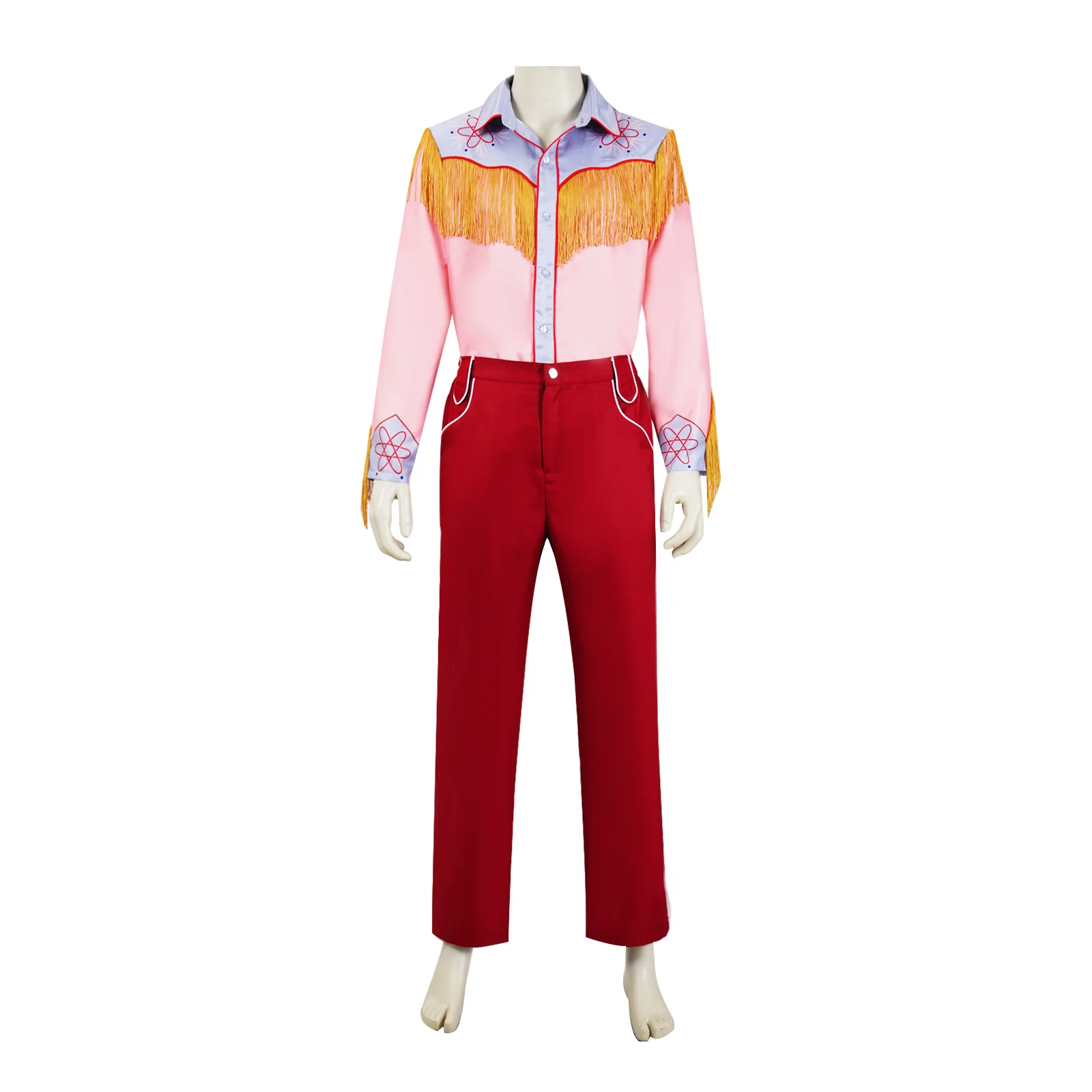 Movie Future Adult Time Traveler Halloween Dress Up Men Cowboy Cosplay Costume