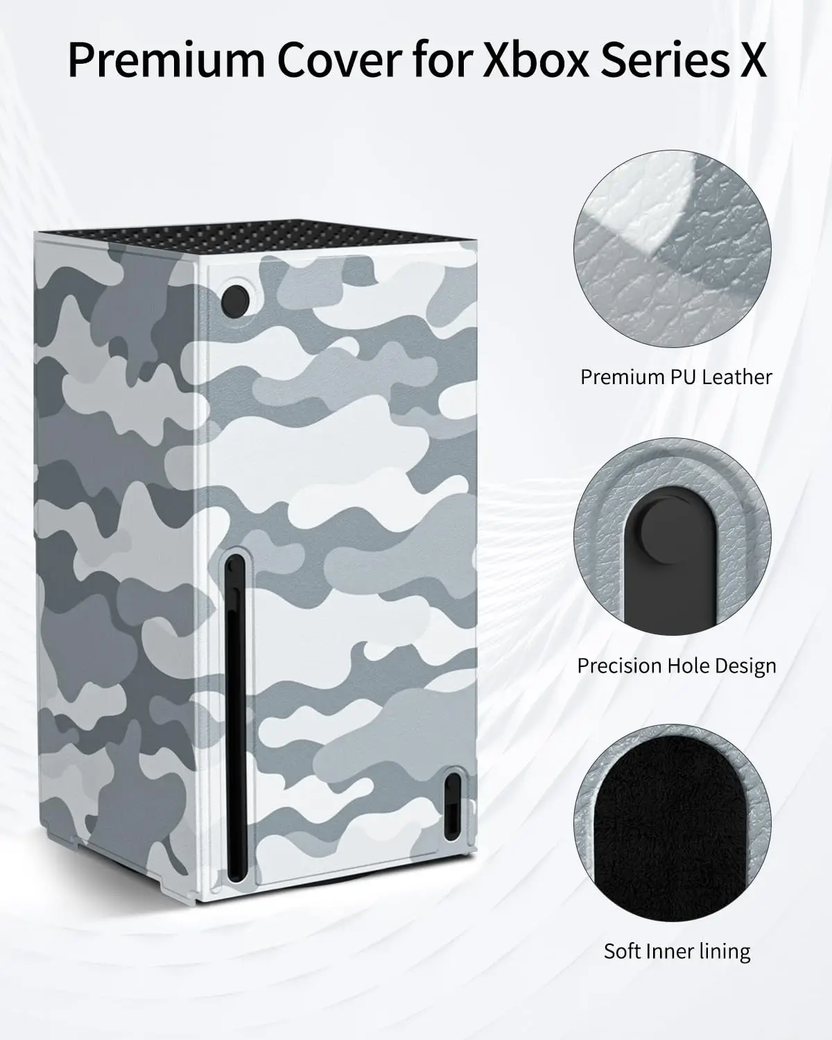 PU Full Set Protective Decal for XBOX Series X/S Hard Faceplate Fit Shell Accessories - Durable Cover for Console Protection