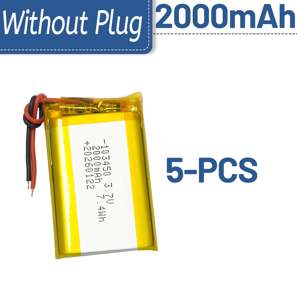 103450 3.7V 2000mAh Polymer Lithium Rechargeable Battery PH 2.0/JST1.25 plug for Camera GPS navigator Yoto Mini Story machine