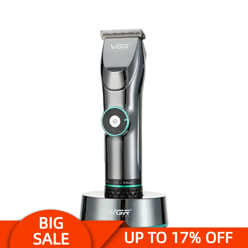 VGR 256 Hair Clipper Professional Personal Care Digital Display Variable Speed Trimmer For Men  Barber Clippers V256