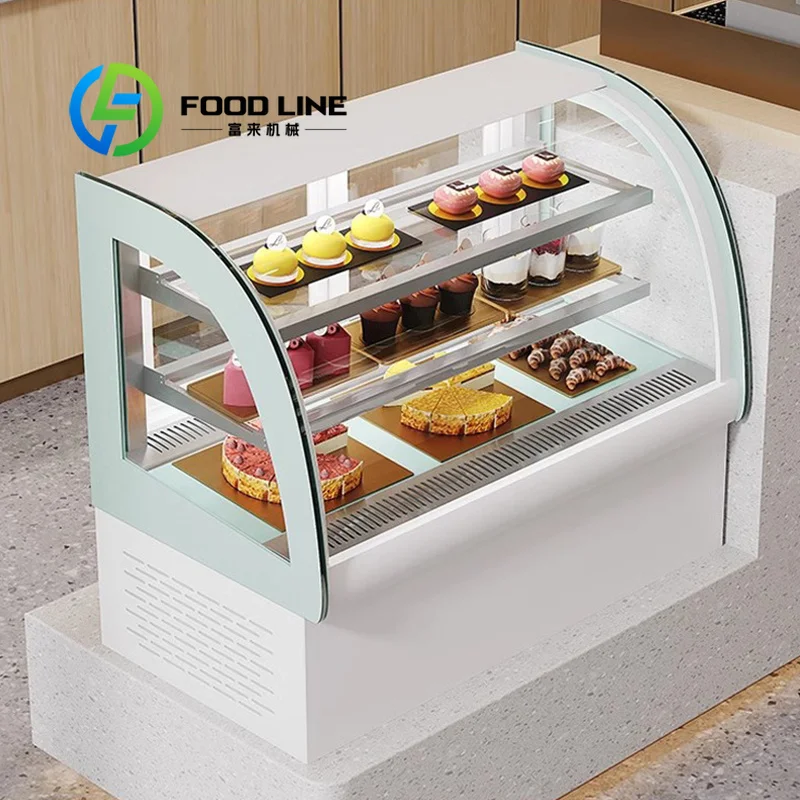 Pastry Display Chiller Easy Clean Glass Surface Works With Cake Display Refrigerator To Speed Up Sanitation After Daily Bakery