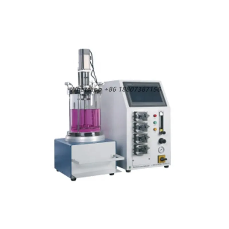 5L 7L  Glass Stainless Steel Pilot Laboratory Bioreactor Fermenter for Bacteria Plant Food Waste