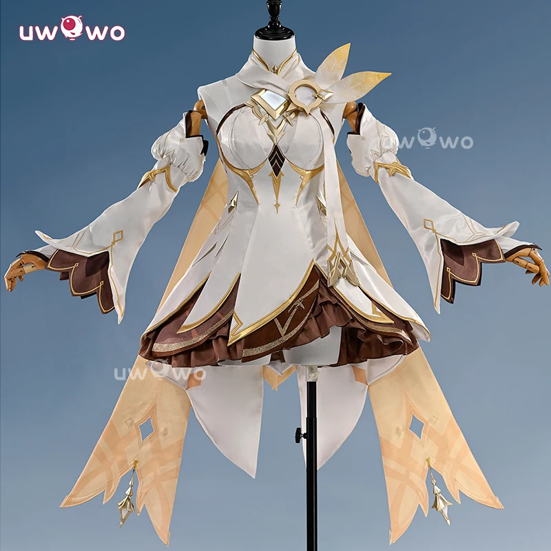 UWOWO Collab Series:Genshin Imapct Lumine Traveler Skin As Heaven and Earth Are Made Anew Cosplay Costume Halloween Costume