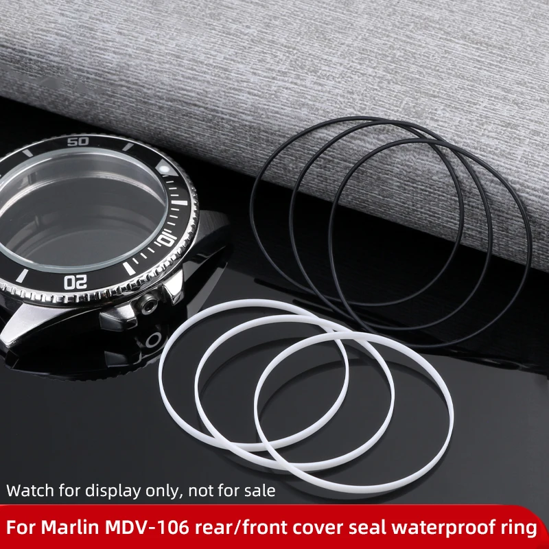 MDV-106 sealing ring waterproof ring For Casio Marlin mdv-106 front cover glass back cover dust ring gasket Duro mdv106 I O ring