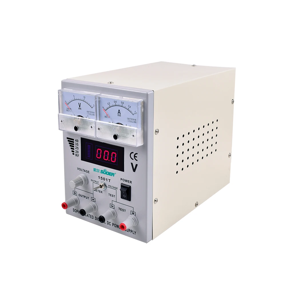 Adjustable 15V 1A DC Precision Analog Regulator LCD Display Stable Switching Power Supply for Phone Repair Compatible 240v 220v