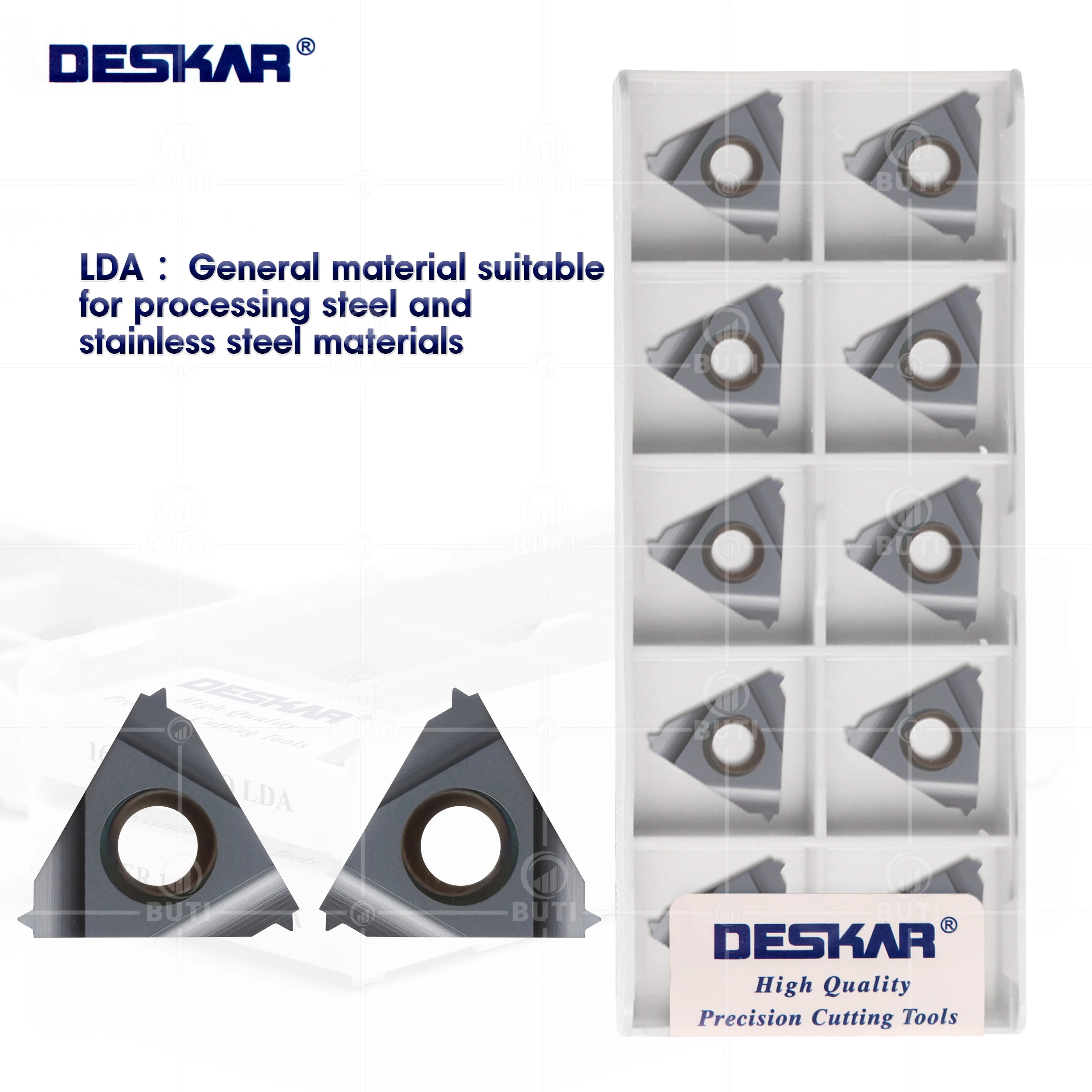 DESKAR 100% Original 16ER 16IR 0.75 1.5 1.25 2.0 3.0 ISO LDA Threading Cutter Tool Lathe Machining Threading Cutting Tool Blades