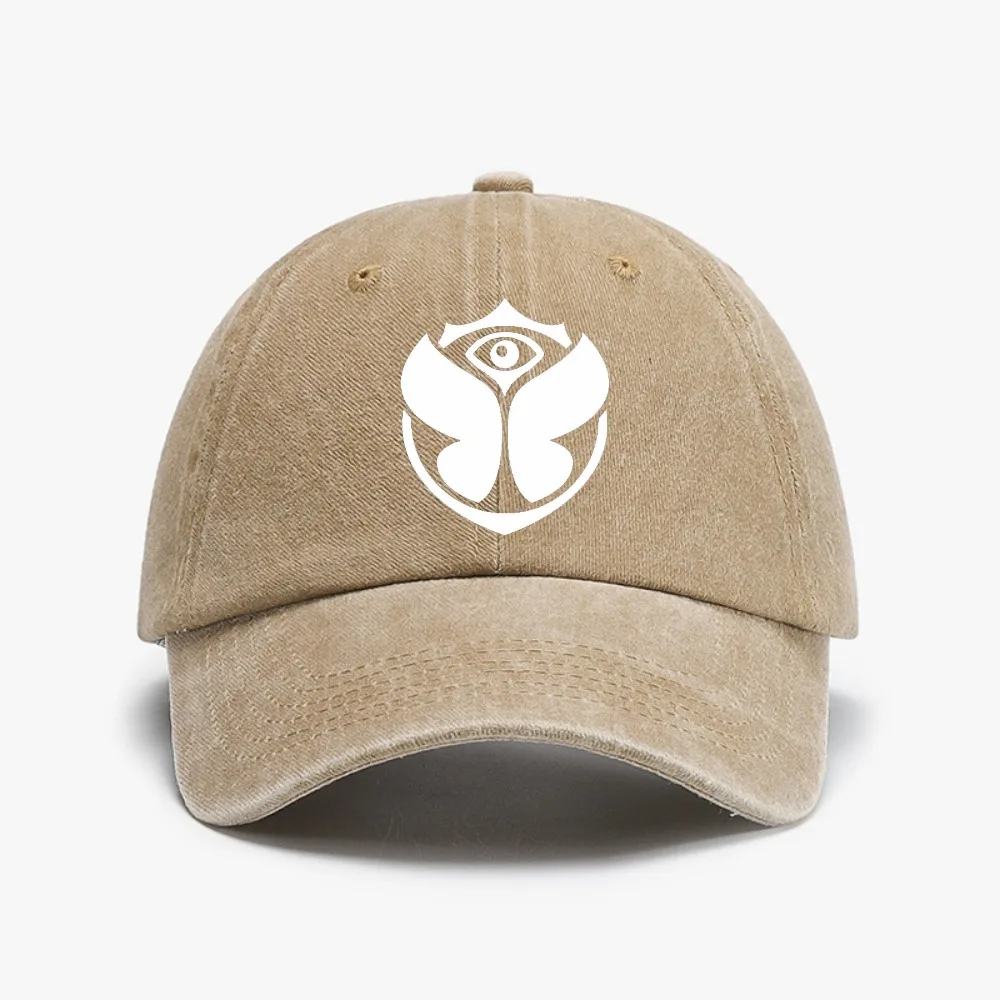 Tomorrowland Belgium Casual Baseball Cap Vintage Washed Distressed Denim caps Unisex Breathable sun hat Summer Snapback hats