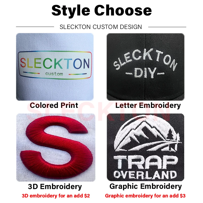 SLECKTON Custom Hat Logo Embroidery Baseball Cap for Men and Women DIY Brand Design Print Summer Denim Sun Hats Wholesale Unisex