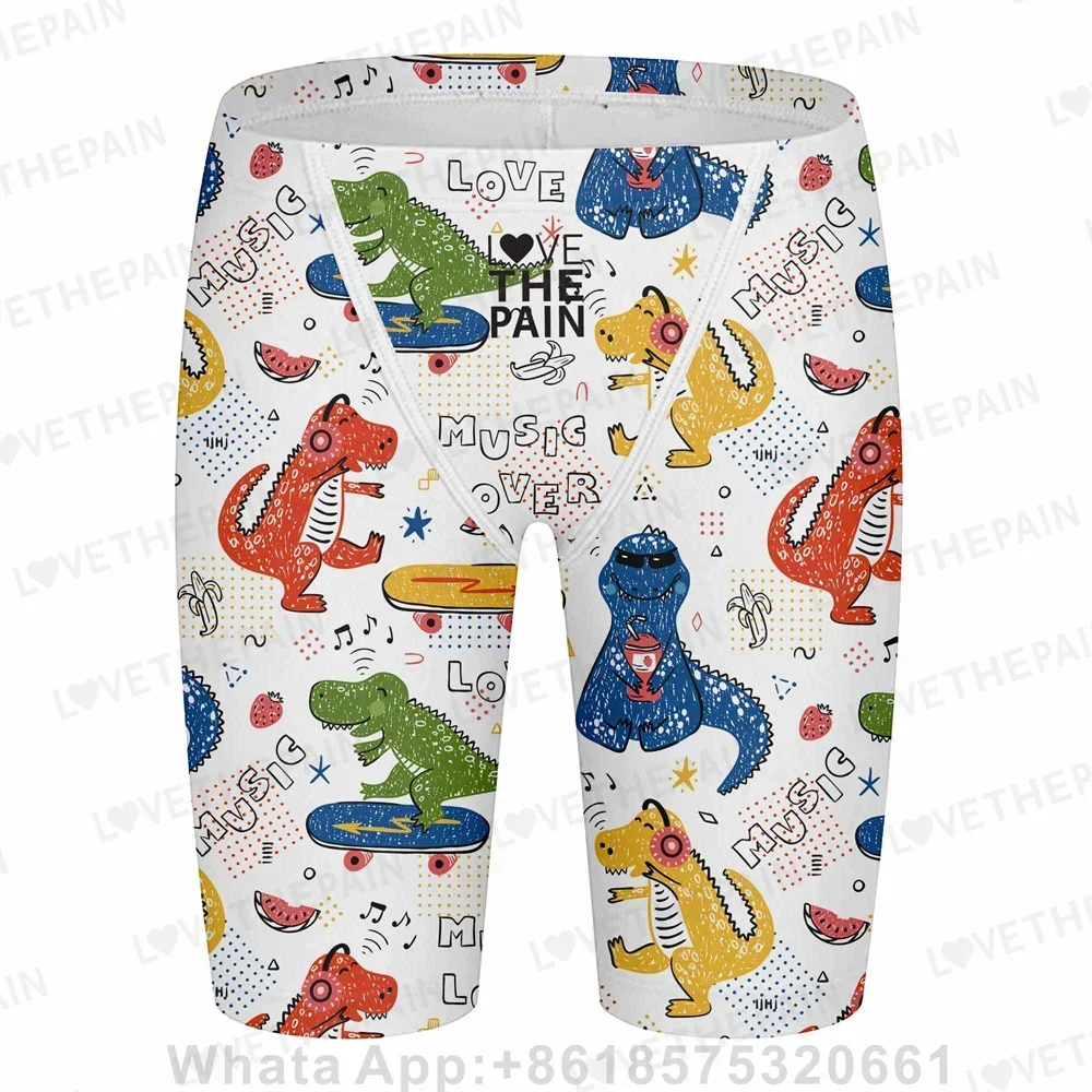 2026 Men's Swim Jammer Swimsuit Shorts Swimming Trunk Swimwear Beach Swim Surfing Sport Pants Briefs Summer Elastic Boxer Shorts