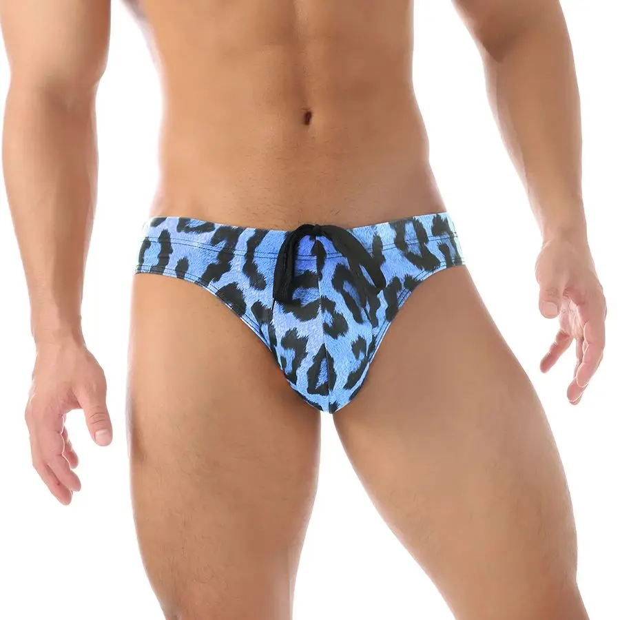 Men's Swim Briefs Sexy Elastic Low Rise Swimsuit Beach Bikini Swimwear Comfortable Quick-drying Bathing Shorts Fashion Swimsuit