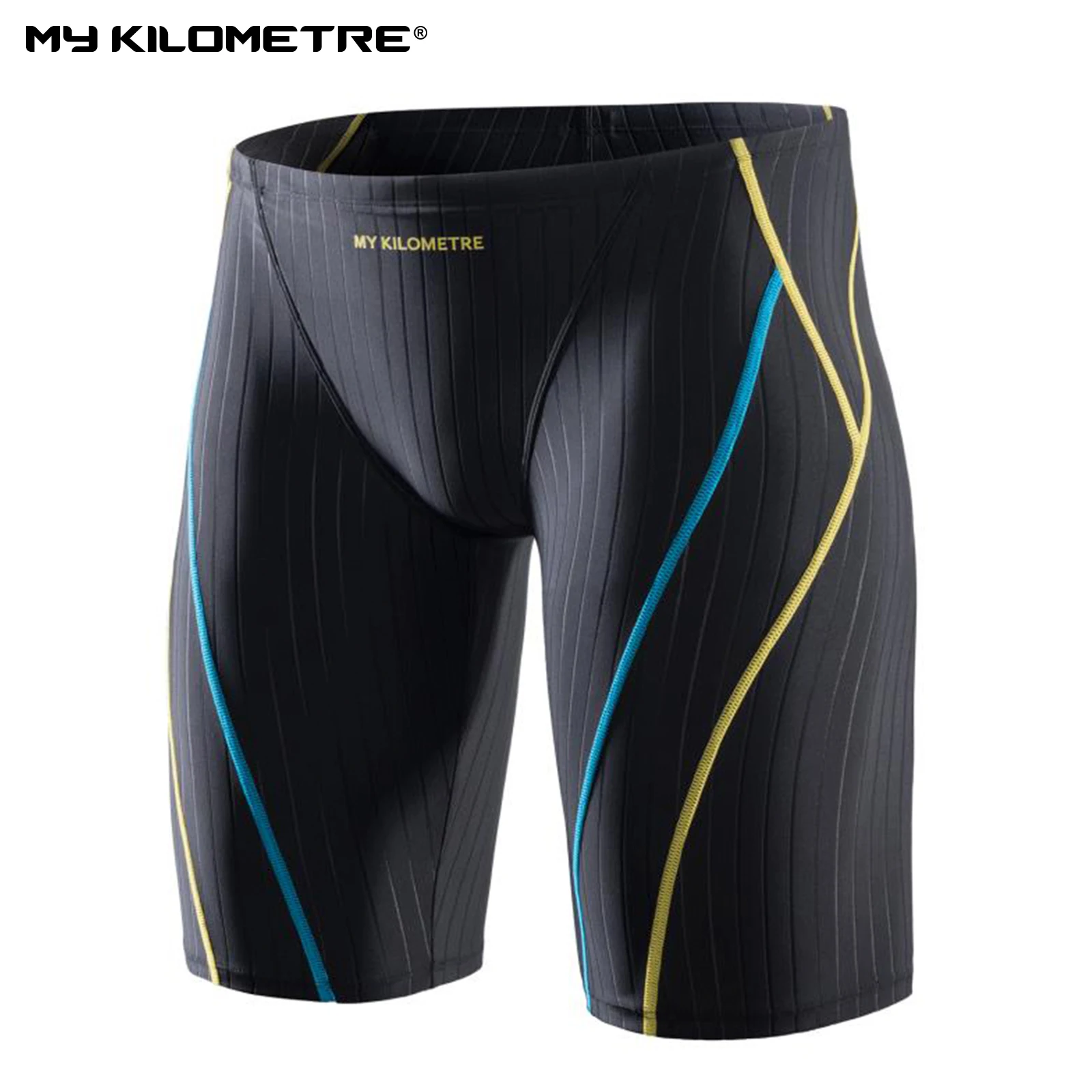 Jammers For Men Size S To 4XL Swim Jammer Swimsuit For Practice Swimwear Men Team Suit Athletic Swimming Shorts MY KILOMETRE
