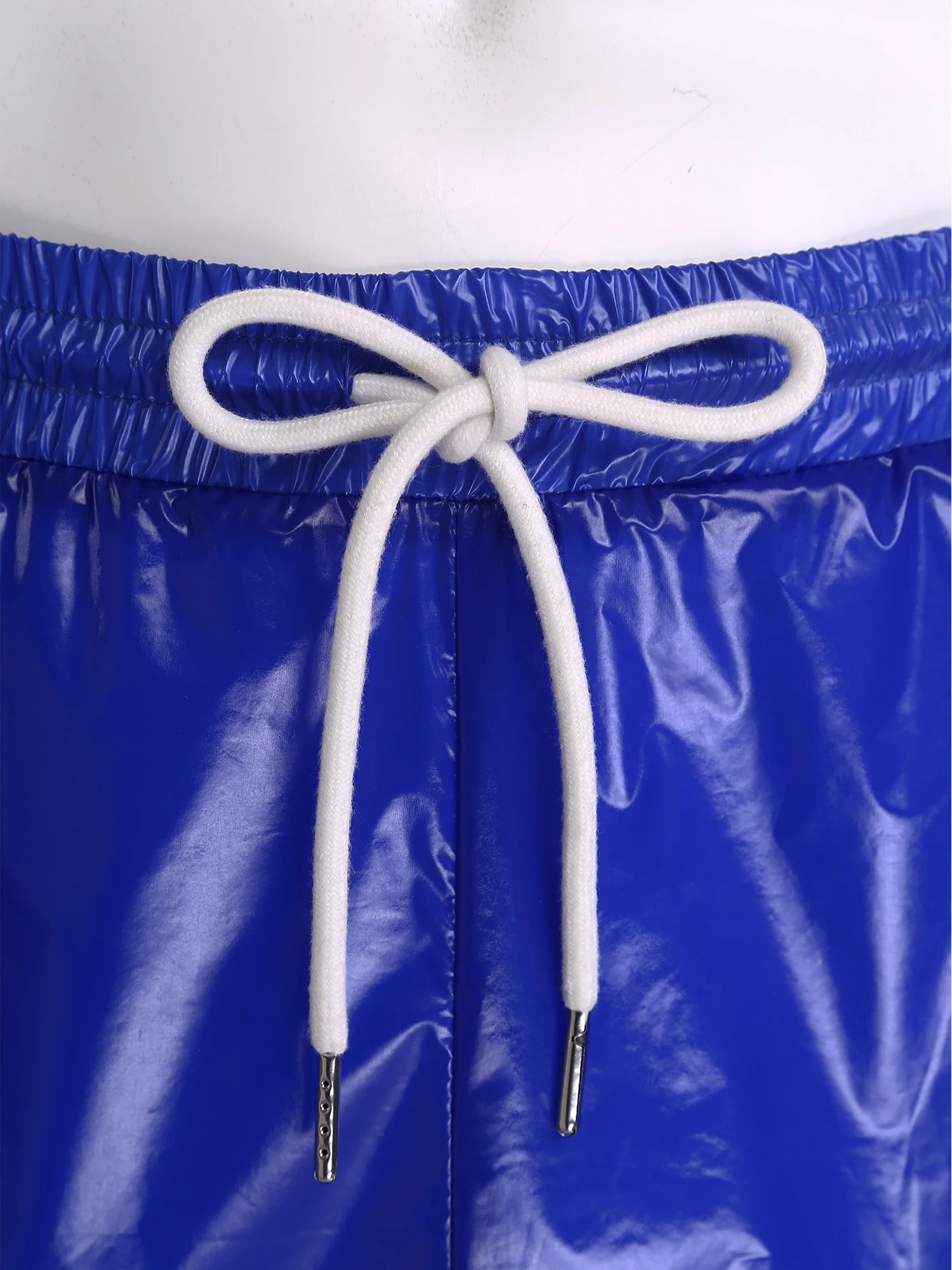 Mens Waterproof Swim Trunks Shorts Elastic Waist with Drawstring Color Block Seams Pockets for Bathing Suit And Workout Wear