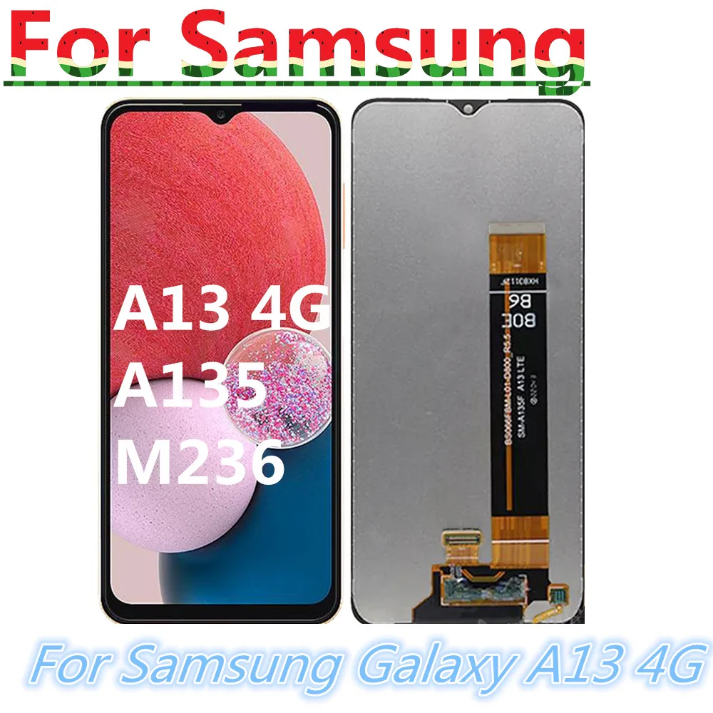 LCD Display Touch Screen Digitizer Assembly For Samsung Galaxy A13 4G  Mobile Phone Repair Parts