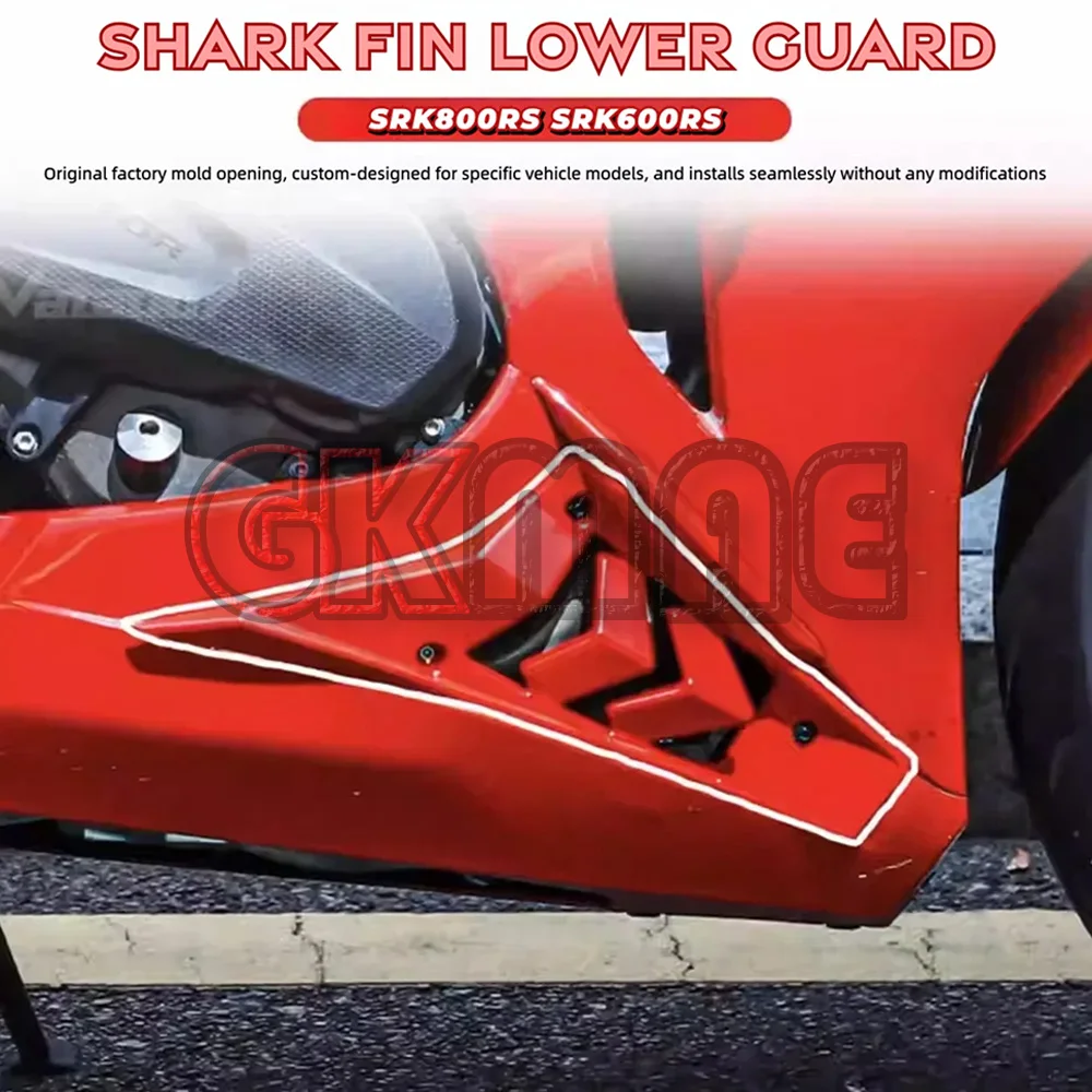 New For QJMotor SRK800RR SRK800RS SRK 800 RR SRK600RS SRK 600 RS Motorcycle Side Guard Plate Shark Fin Side Plate Lower Fairing
