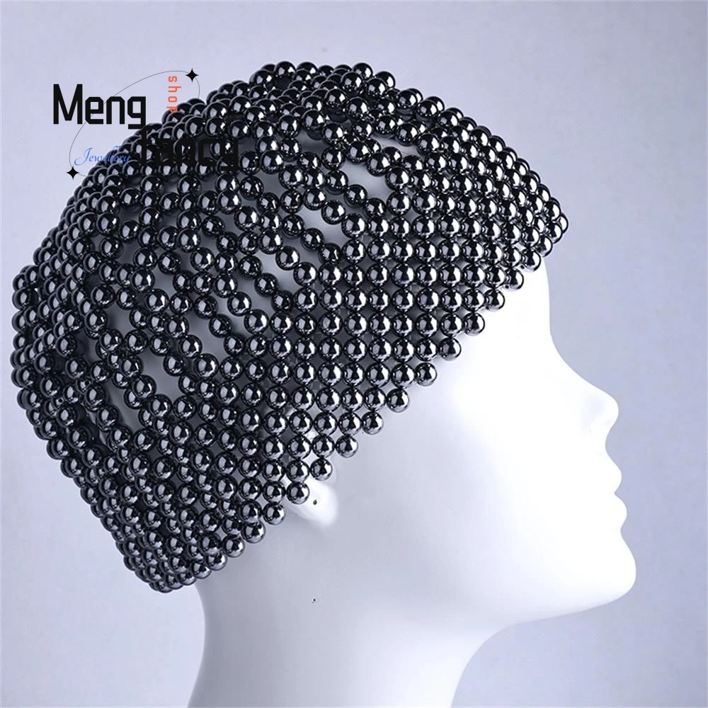 Terahertz Energy Stone Eye Mask Face Mask Hand-woven Polycrystalline Silicon Ice-melting Fine Pillowcase Meridian-unblocking Hat