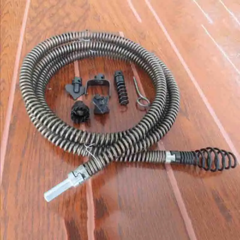 1.5/3/5M Electric Drill Pipe Dredging Tool Spring Pipe Sewer Pipe Unblocker Bathroom Kitchen Drain Cleaner Sink Clogged Remover