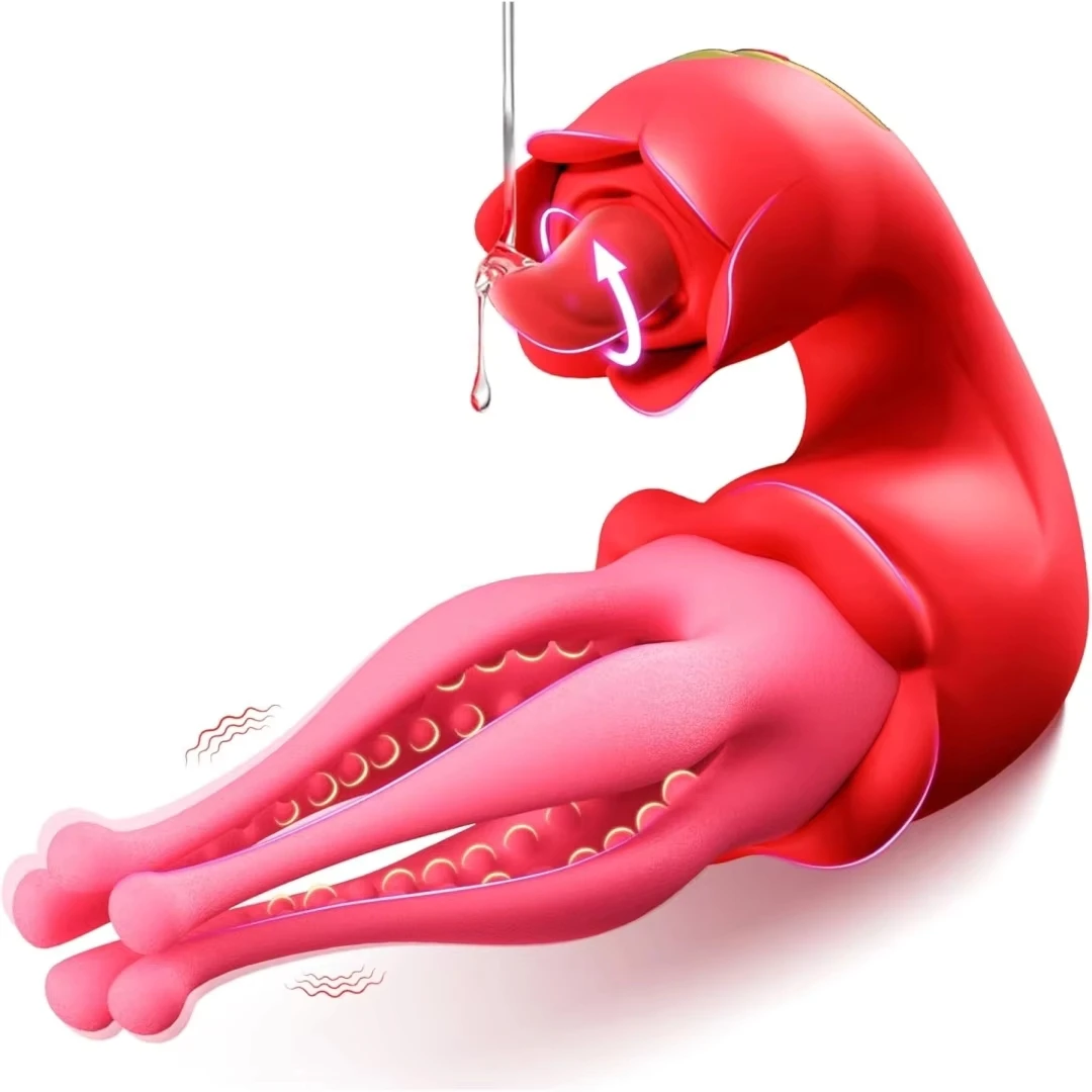3 in 1 G Spot Vibrator Tongue Licking Vibrator Nipple Clit Stimulator Penis Massage Female Masturbation Adult Sex Toys for Women