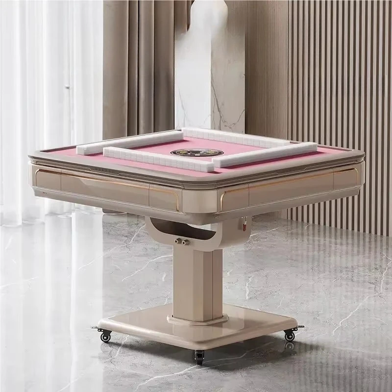 Fully Automatic Silent Mahjong Machine Foldable Low Noise 2 1 Dual Purpose Mahjong Table Electric Shuffling Heating