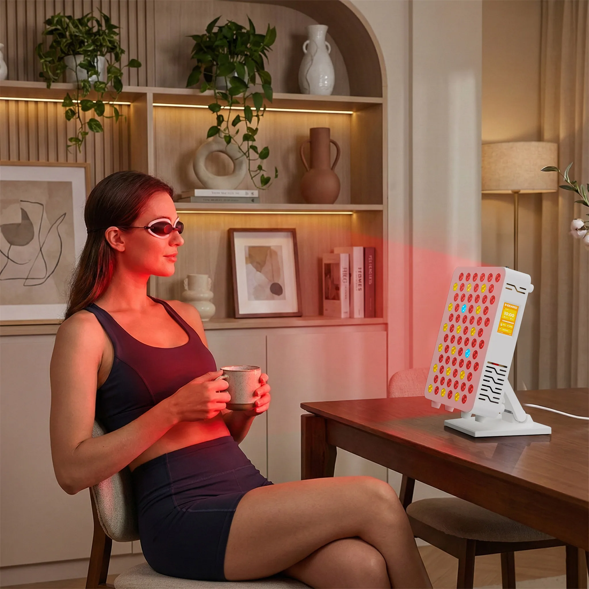 New Professional RLPRO100 Dimmable & Puslse Adjust Red Infrared Light Therapy Device Red Light Therapy Panel for Health Recovery