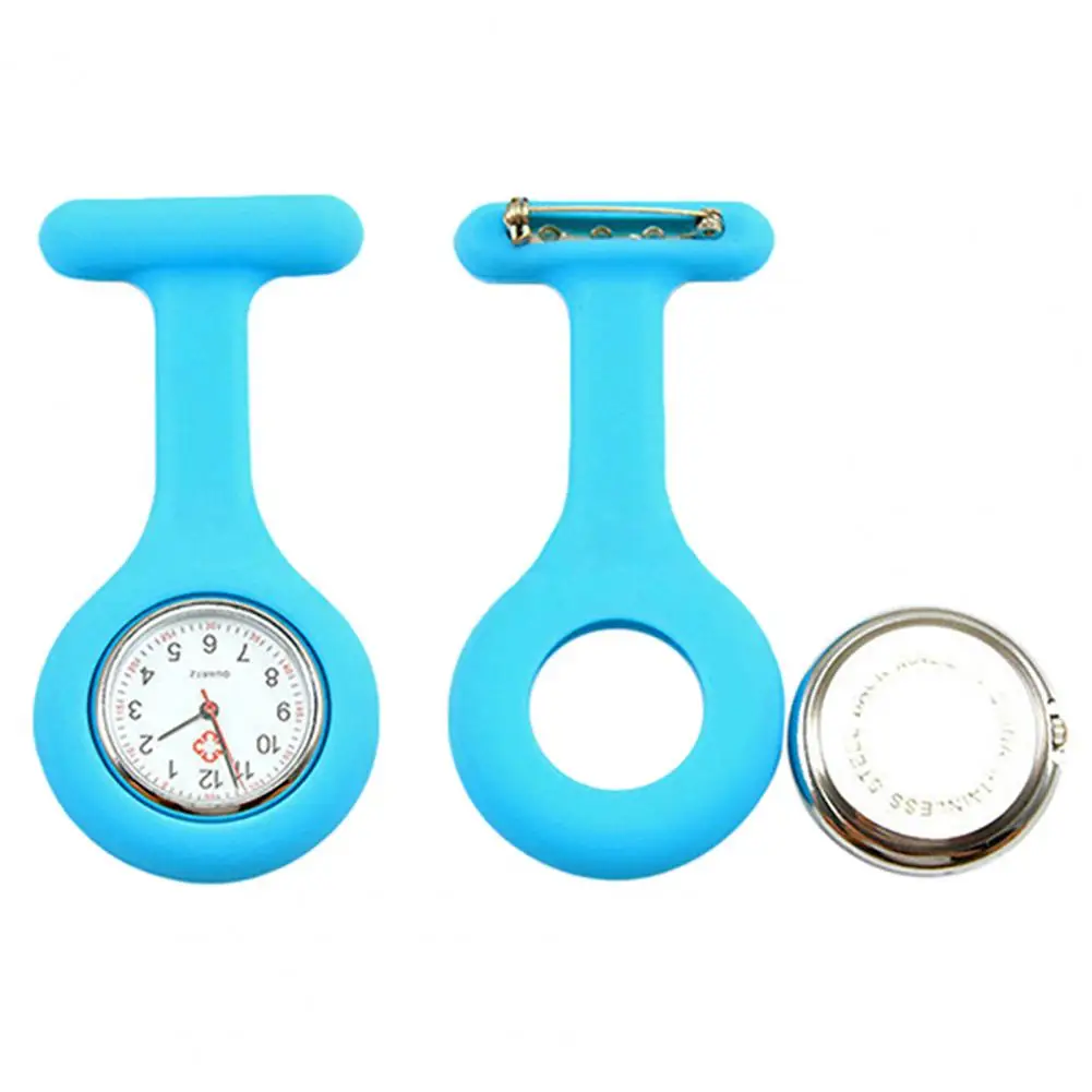 Women Medical Pocket Watch Silicone Nurse Watches High Quality Portable Mini Watch Nurse Clip Watches Brooch Fob for Men
