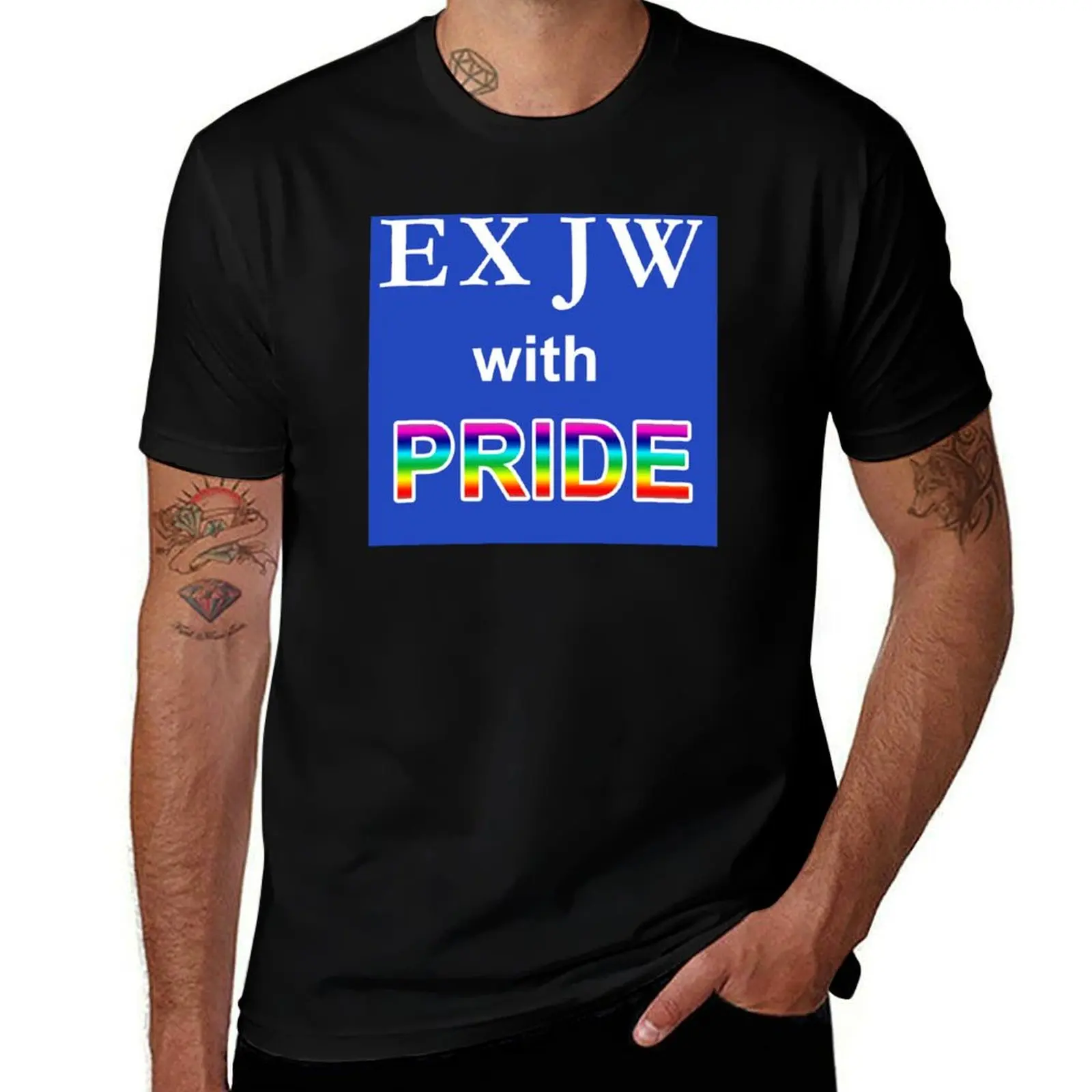 Ex JW with PRIDE - Ex jehovahs witness T-Shirt Basic Daily Outfit Short Sleeve Tee