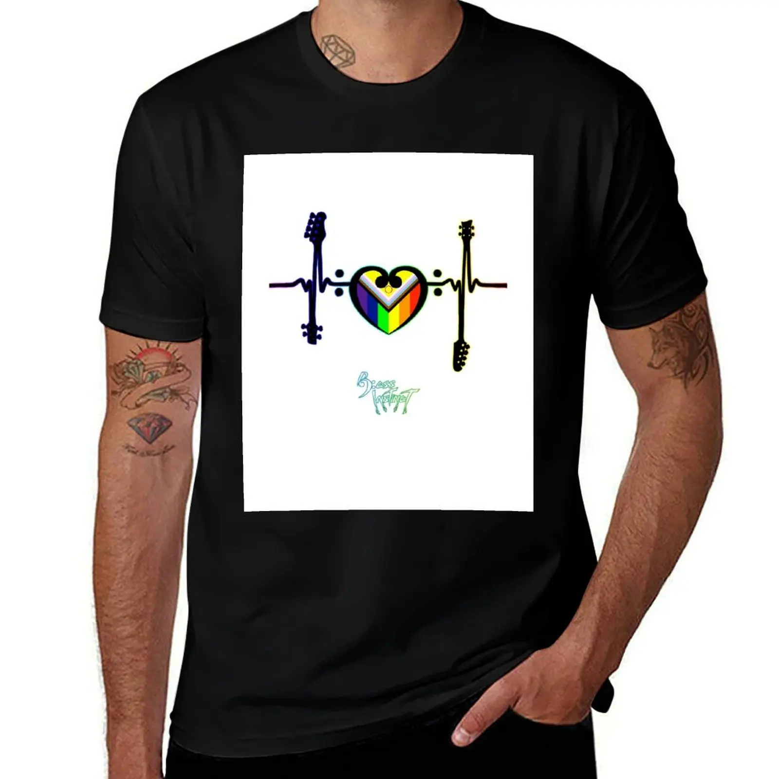 Bass Instinct - Loud Pride T-Shirt man t shirt summer T-Shirt