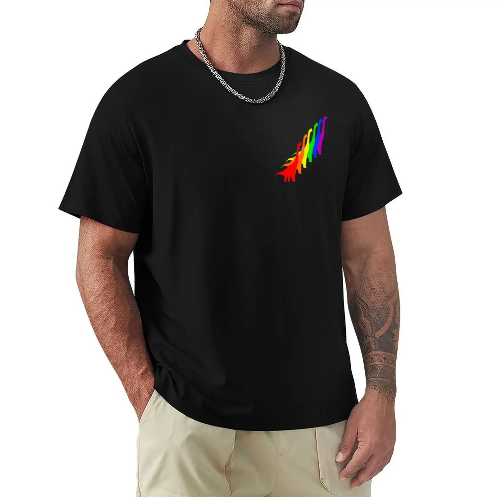 Pride brachiosaurus T-Shirt Plus Size Street Style Tee