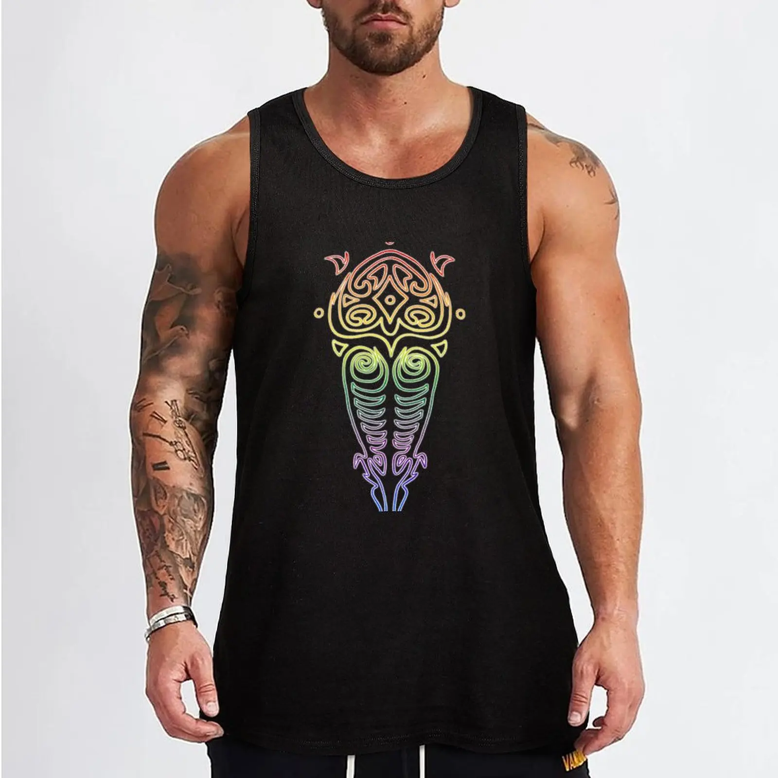 pride raava Tank Top Sleeveless Workout Tank Top Muscle Fit Gym Shirt