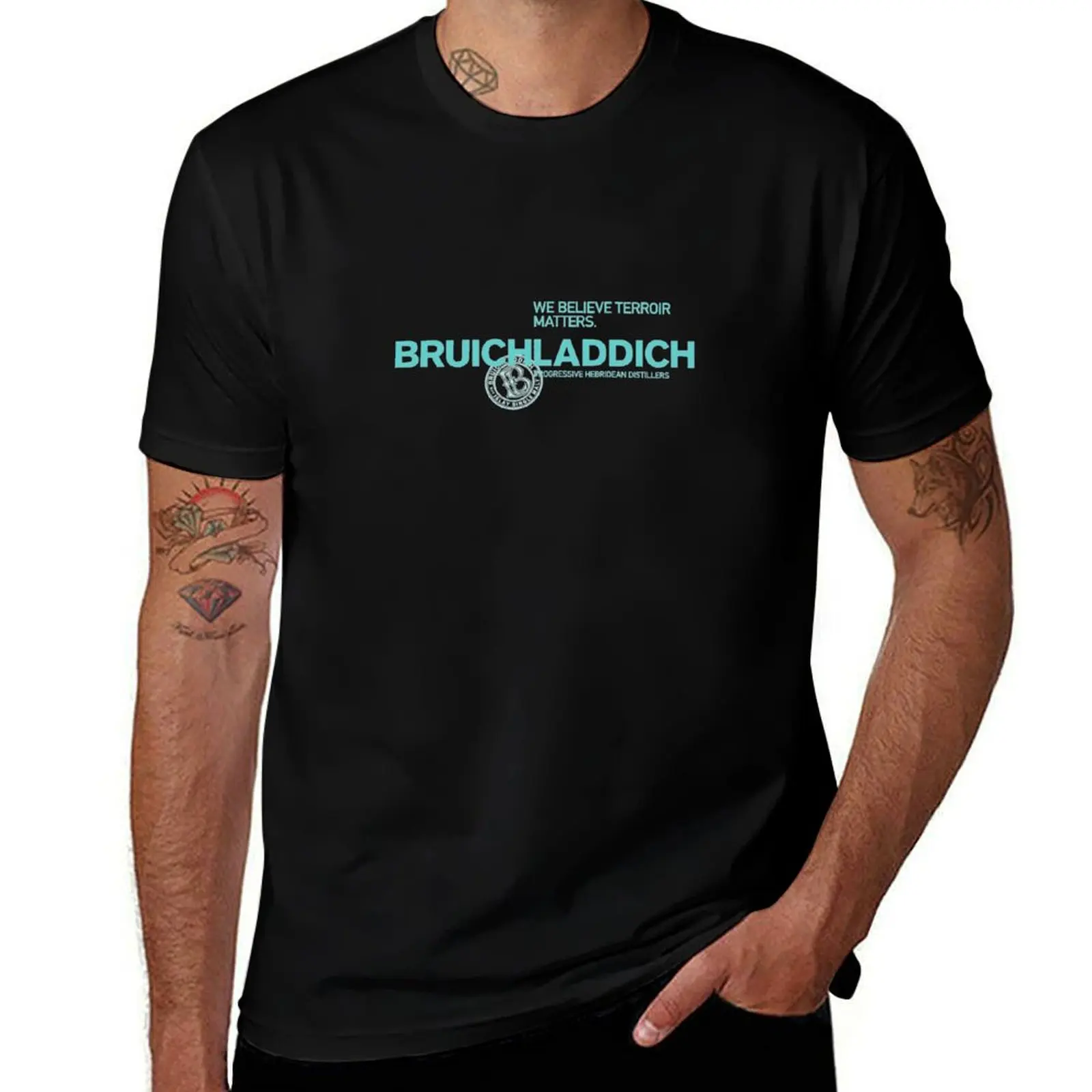 Vintage-Bruichladdich Scotch Pride T-Shirt t shirt man plain t shirt man cotton cotton t shirt pack T-Shirt