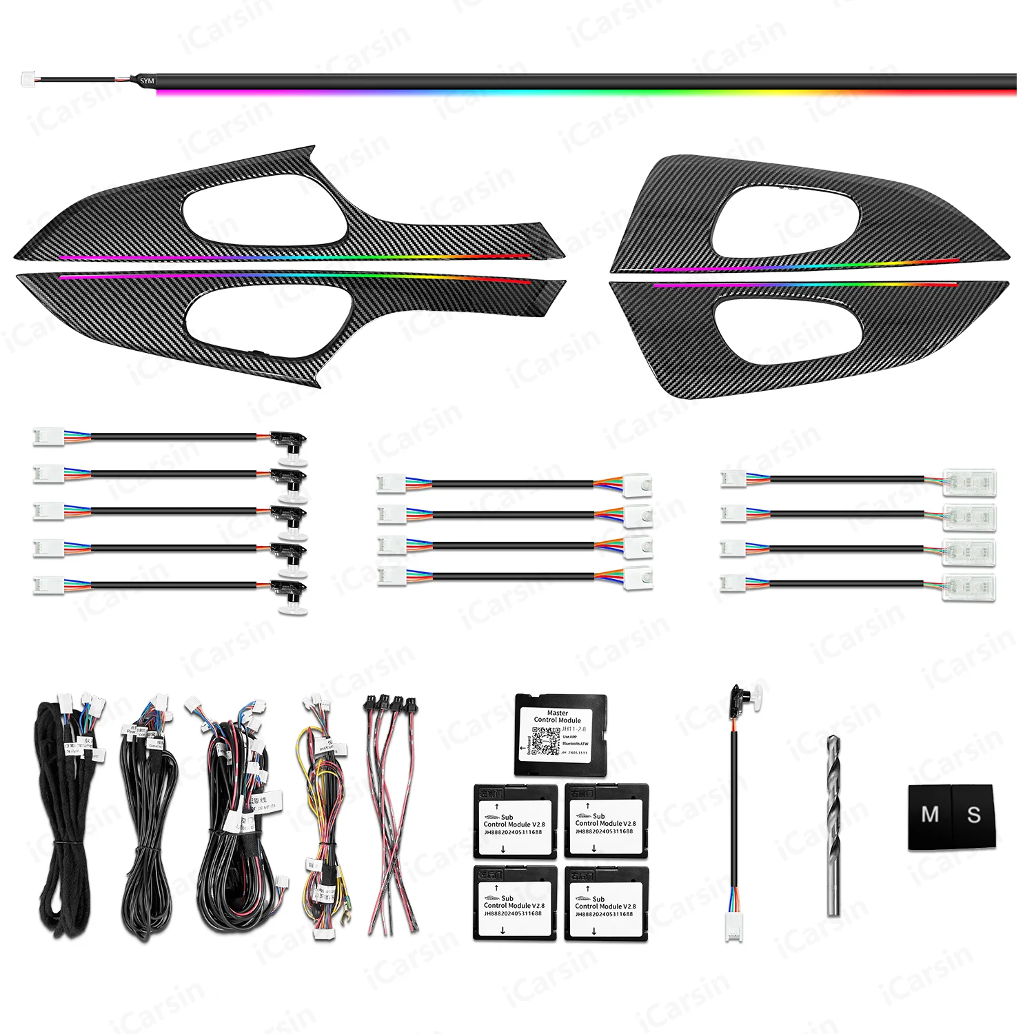 Upgraded 256-color Light Emitting Diode for Nissan X-trail/Rogue 2013-2021 T32 Decorative Accessories