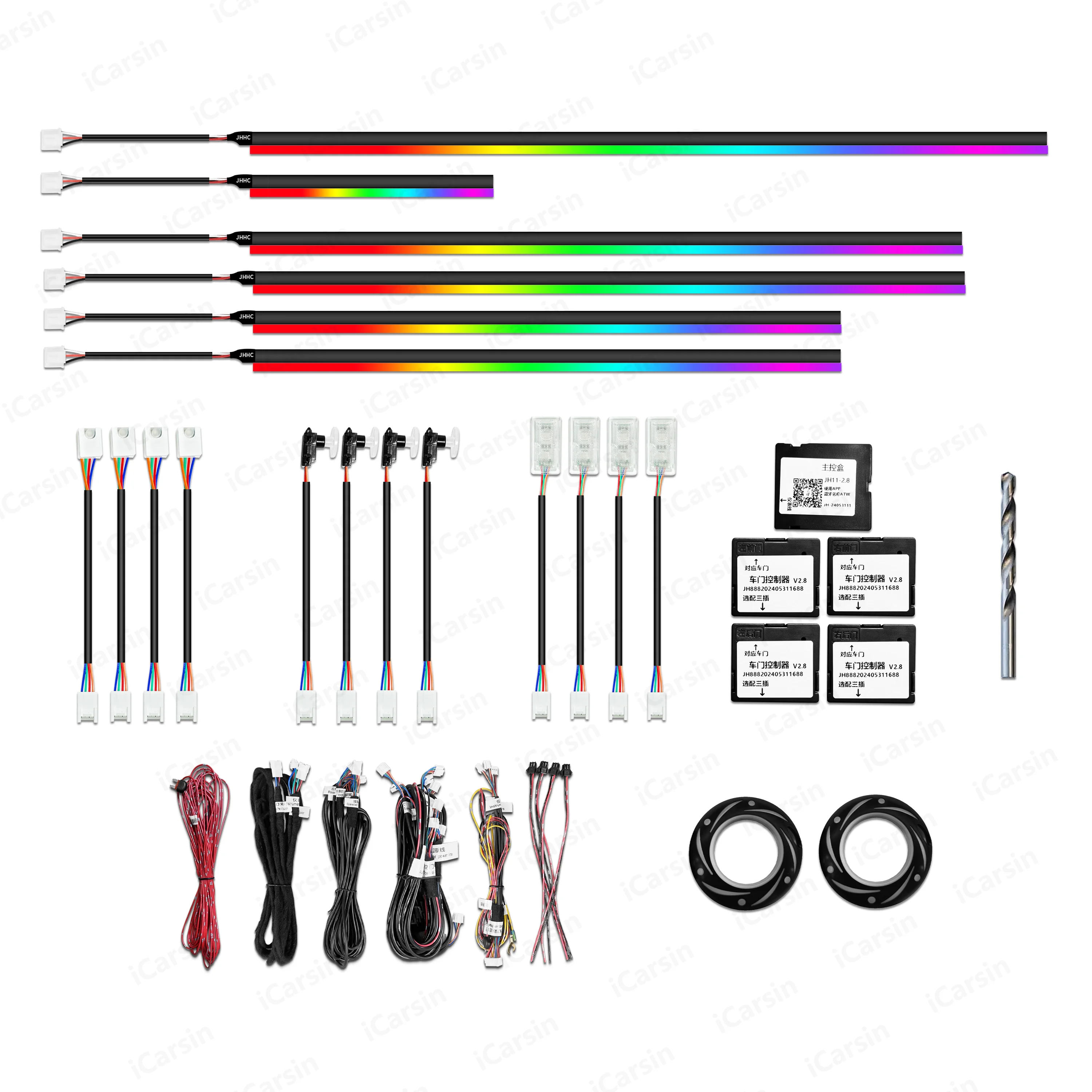 256 Color Symphony Light Emitting Diode Interior Ambient Light for 2 Series F44 F45 F46 F74 U06 Decorative Accessories Upgrade