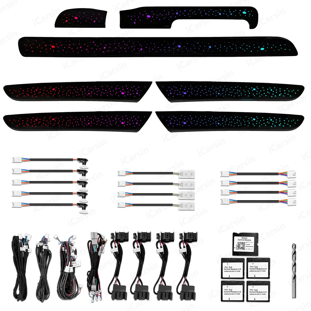 RHD upgrade 256 color symphony interior ambient light decoration for Volkswagen MK6 2008-2013 decorative accessories