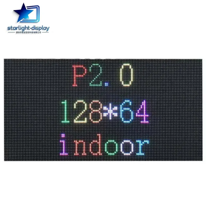 16208SF IC P2 LED Screen Panel Module 256*128mm 128*64 Pixels 1/32 Scan Indoor 3in1 SMD Full Color P2 LED Display Panel Module