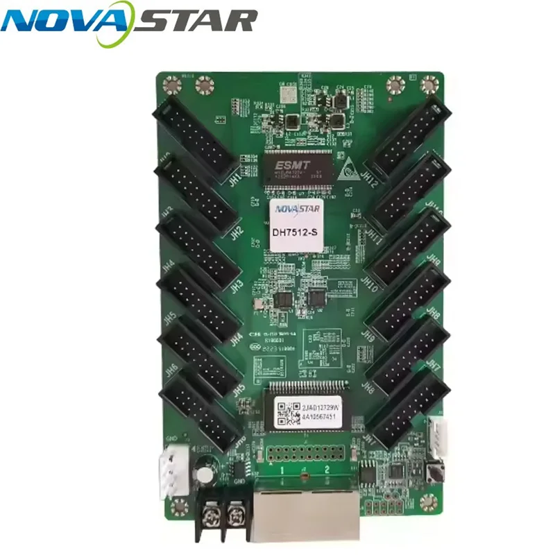 Novastar LED Receiving Card DH7512-S Display Control System Card Synchronous 128*256 Pixels 8*HUB75E Interface