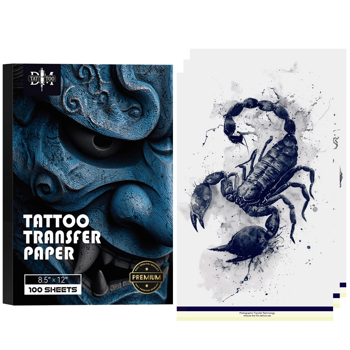 DM 100/50/20pcs Premium Tattoo Transfer Paper Thermal Tattoo Stencil Paper Transparent Pattern Tracing Stencil Accessories
