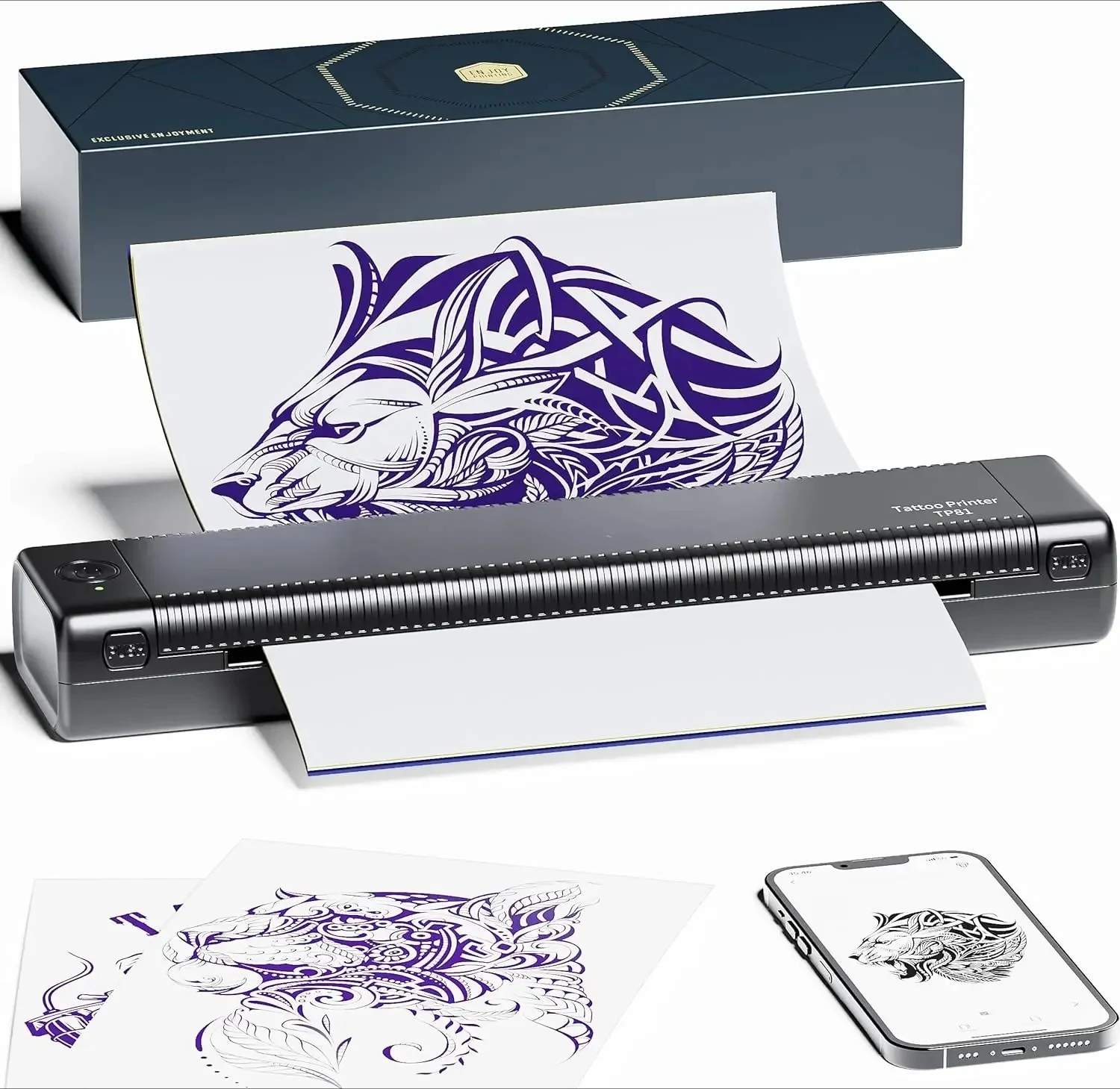 Wireless TP81 Thermal Printer Tattoo Transfer Machine Mini Tattoo Printer Tattoo Stencil Printer Machine