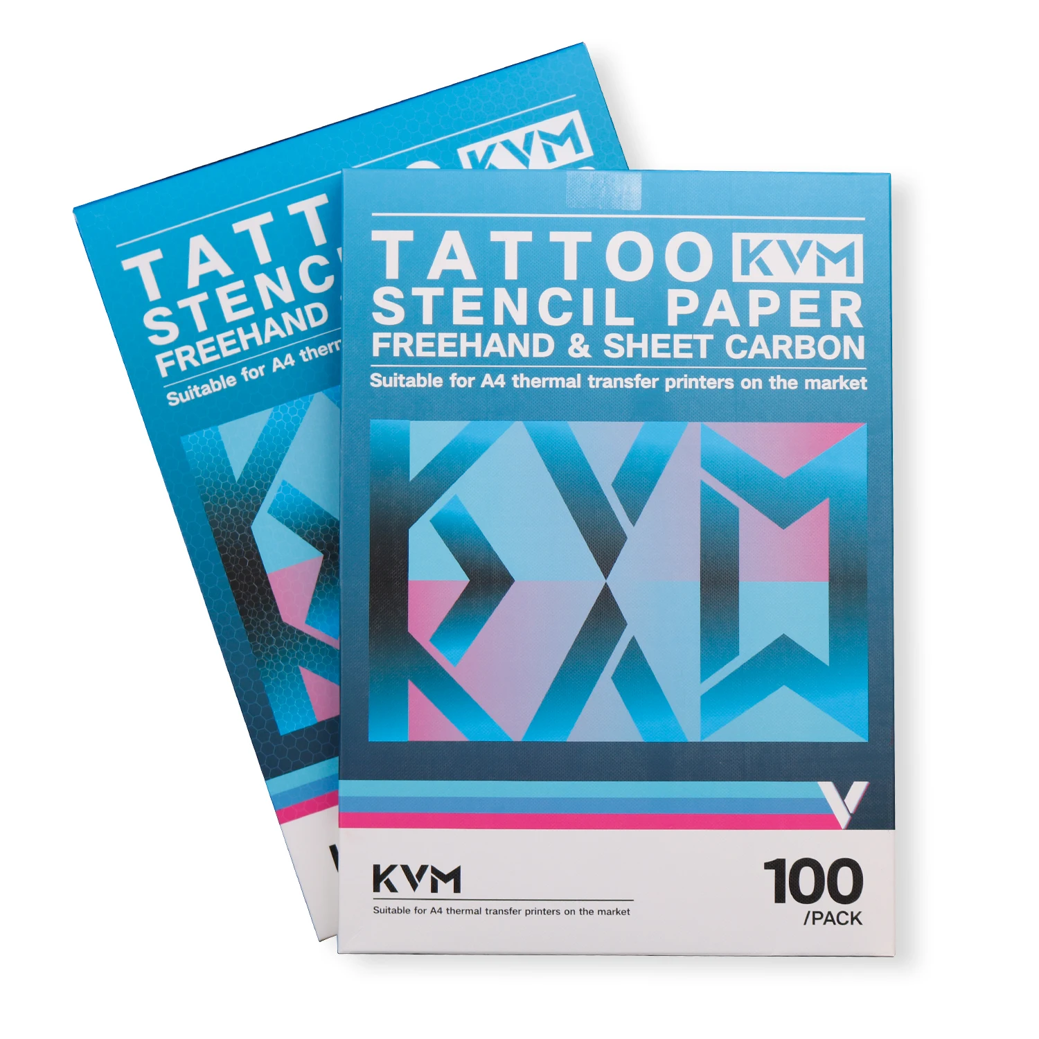 KVM 100Pcs Tattoo Transfer Paper A4Paper Size Thermal Copier Stencil Paper for Tattoo Transfer Machine Tattoo Supplies Accessory