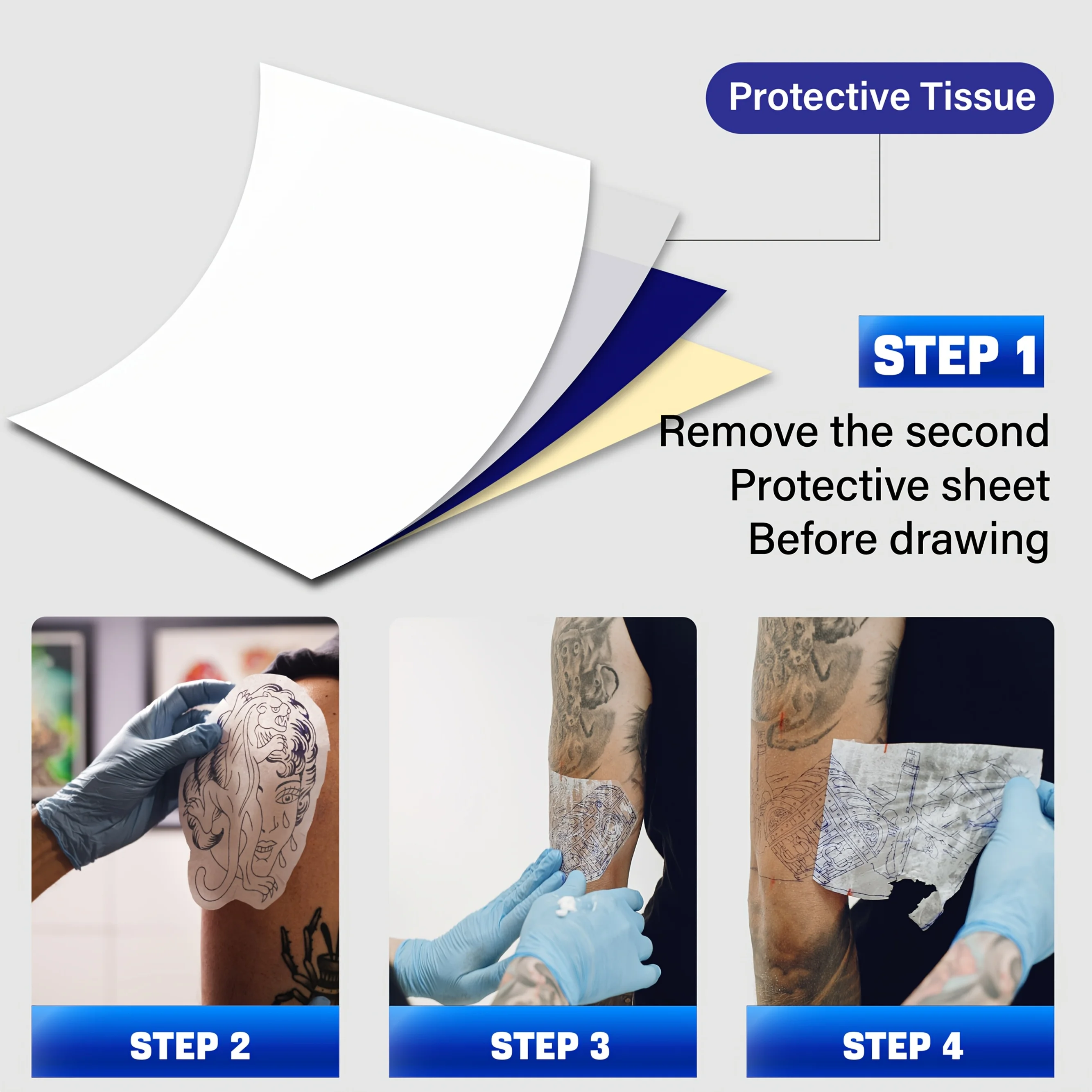 20/100  TATTOO A4 Size Tattoo Transfer Paper Tattoo Stencil Paper Copy Paper Thermal Paper for Tattoo Transfer Machine