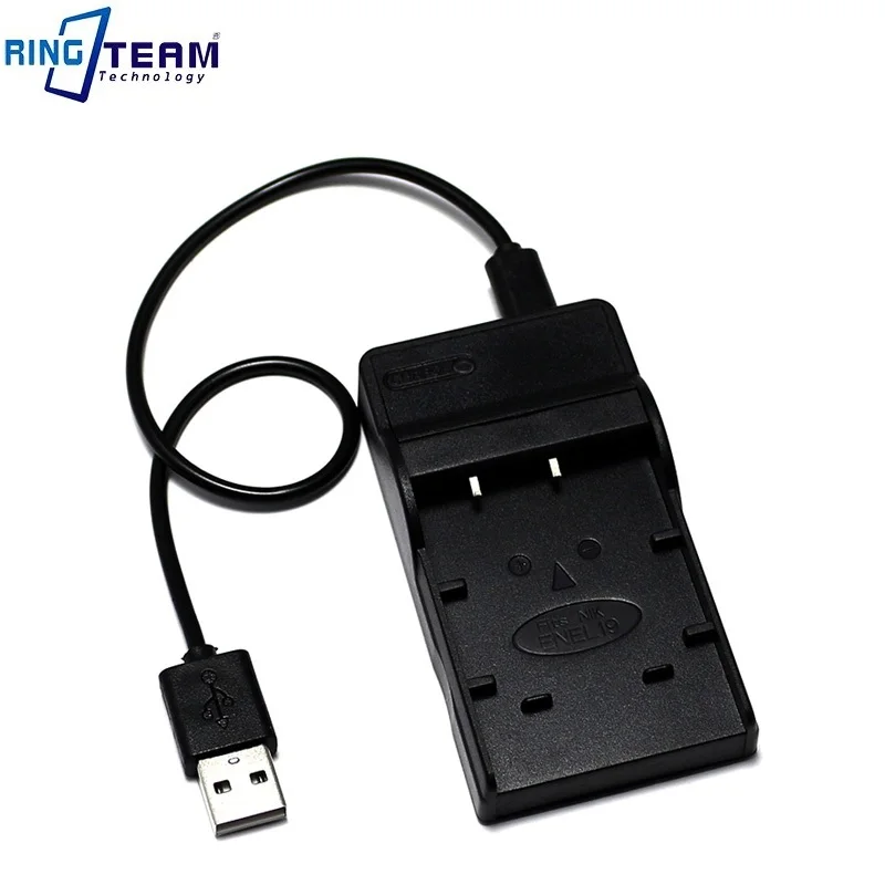 EN-EL19 ENEL19 Battery USB charger for Nikon cameras fits Coolpix A100 A300 S100 S2500 S2550 S2700 S2800 S3100 S3200 S3300 W100