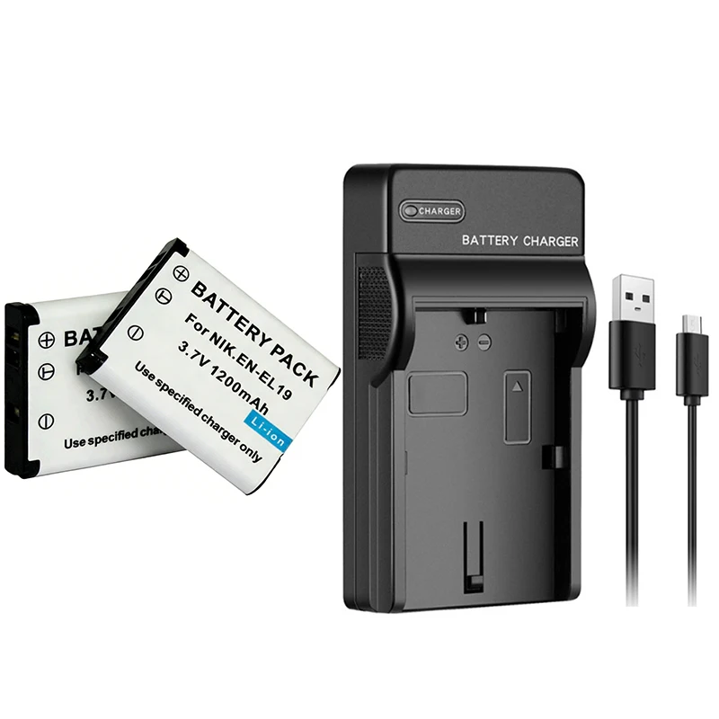 EN-EL19 ENEL19 Li-ion Battery for Nikon Coolpix S2500 S2600 S2700 S2750 S3100 S3200 S3300 S3400 S3500 S3600 S4100 S4150 S4300