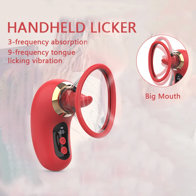 5IN1 Tongue Licking Vibrator with Sucking Vibrating APP Control Clitoris Sucker Nipple Massager Adult Sex Toys for Women Couple