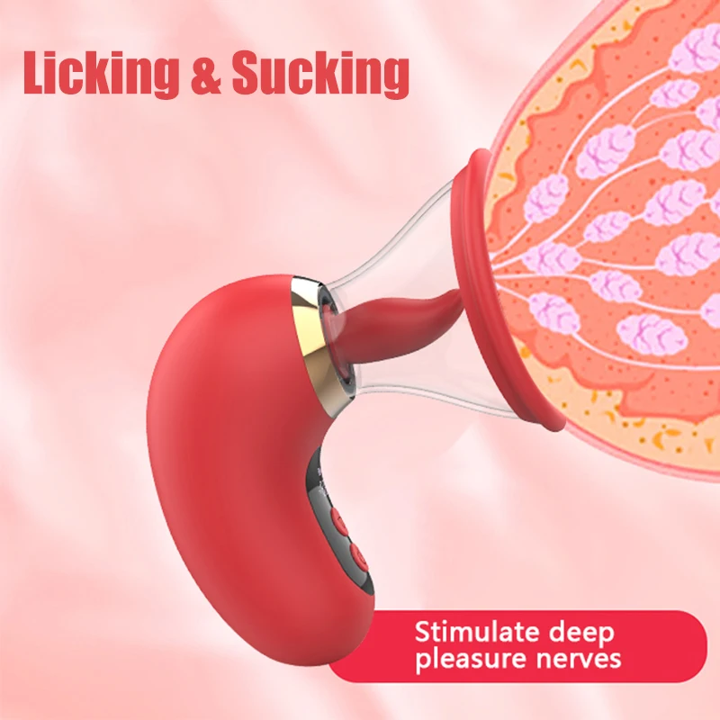 5IN1 Tongue Licking Vibrator with Sucking Vibrating APP Control Clitoris Sucker Nipple Massager Adult Sex Toys for Women Couple