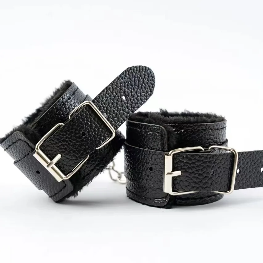 Adult SM Sex Restraint Handcuffs Slave Tools No Vibrators Sexy Wrist Cuffs Open Hand Toys Bondage For Couple