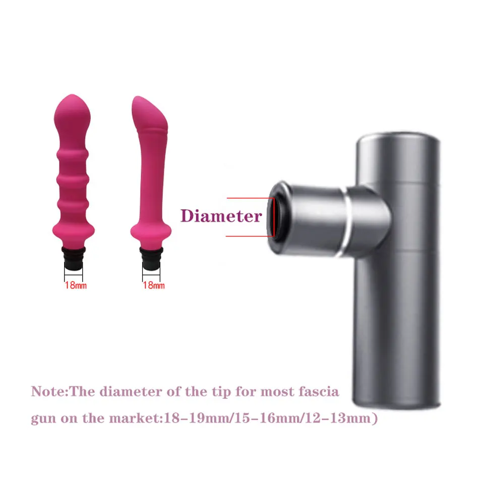 Masturbator Fascia Gun Adapter Attachments Massage Head to Silicone Dildo Sex Toys for Women Vibrators Penis