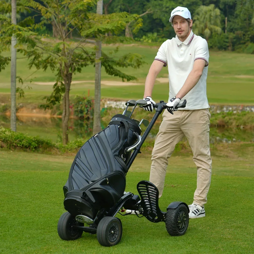 Factory Eswing Aluminium Mini Folding Golf Electric Trolley Foldable Push Cart Lightweight Golf Scooter For Sale